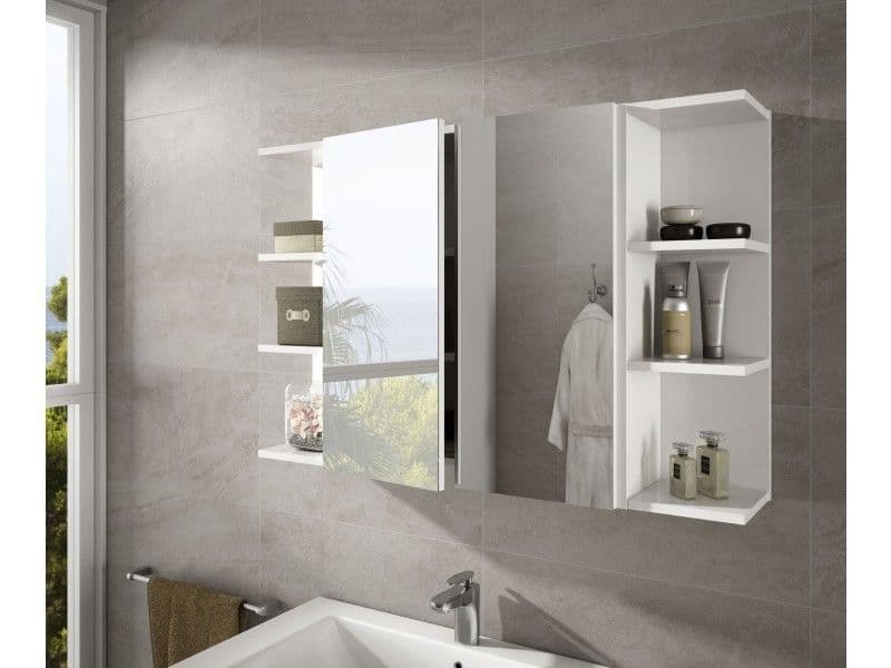 Ancini 400mm Wall Mounted Bathroom Cabinet with Mirrored Door Space-Efficient Storage Solution