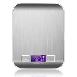 Digital Kitchen Scales 10kg for Cooking, LCD Display, Multifunctional, Tare Feature, Stainless Steel - Lavish Kitchen Isle