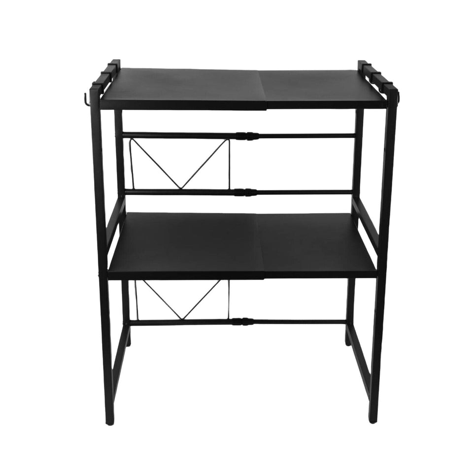 3 Tier Expandable Microwave oven Rack Stand Storage Holder Kitchen Corner Shelf