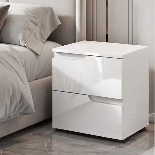 Arctic Elegance Sleek White Gloss Wardrobe with Mirrored Door, Pullout Hanging Rail, and Shelves – Slim Storage Cupboard with Drawers