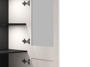 Cashmere Taupe Display Cabinet – 4 Doors and 6 Shelves