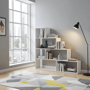 Contemporary White Gloss Storage and Display Bookcase – 120 cm