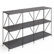 Lavish Kitchen Isle Leyo Cube Tier Shelving Storage Bookcase with grey 4x2 cube compartments for organization and display.