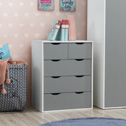 Lavish Kitchen Isle 3-piece bedroom furniture set with wardrobe, bedside cabinet, and chest of drawers, featuring 3+2 drawers.