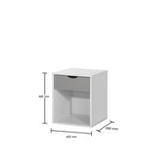 Grey and white 3-piece bedroom furniture set including a wardrobe, bedside cabinet, and chest of drawers by Lavish Kitchen Isle.