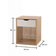 Modern Nightstand with 1 Drawer Bedroom Furniture Bedside Cabinet Storage - Lavish Kitchen Isle