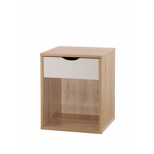 Modern Nightstand with 1 Drawer Bedroom Furniture Bedside Cabinet Storage