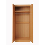 2 Door Wardrobe Storage Hanging Door Cupboard Hanging Rail and 1 interior Shelf - Lavish Kitchen Isle
