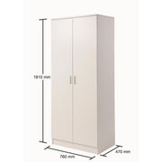 3 Piece Bedroom Furniture Set Wardrobe Bedside Cabinet Chest of Drawers in Stylish Finishes - Lavish Kitchen Isle