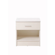 Modern Nightstand with 1 Drawer Bedside Table with Shelf Storage - Lavish Kitchen Isle