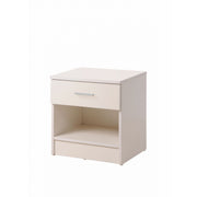 Modern Nightstand with 1 Drawer Bedside Table with Shelf Storage - Lavish Kitchen Isle