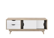Modern Sonoma Oak TV Stand Cabinet – 2 Doors & 2 Drawers