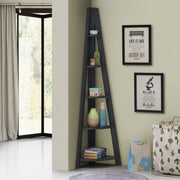5 Tier Corner Ladder Shelving Storage Shelves  Bookcase Unit - Lavish Kitchen Isle