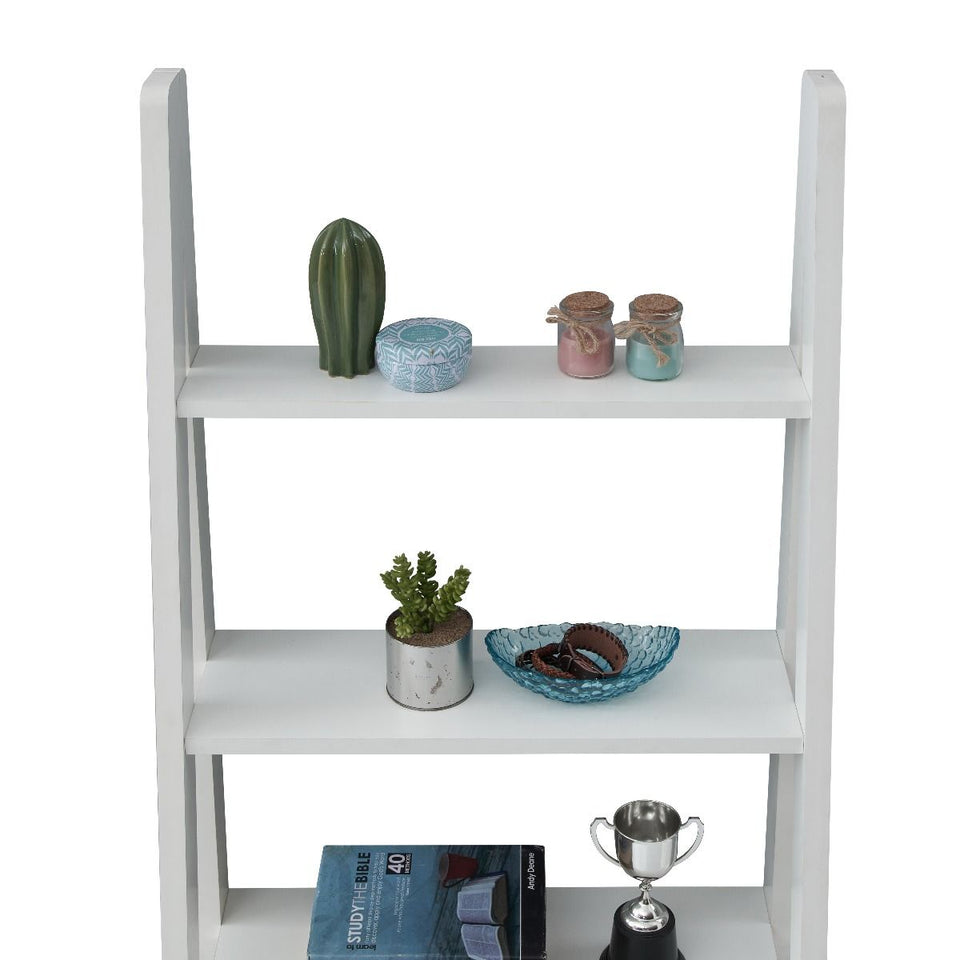 5 Tier Ladder Shelving Storage Shelves  Bookcase Unit