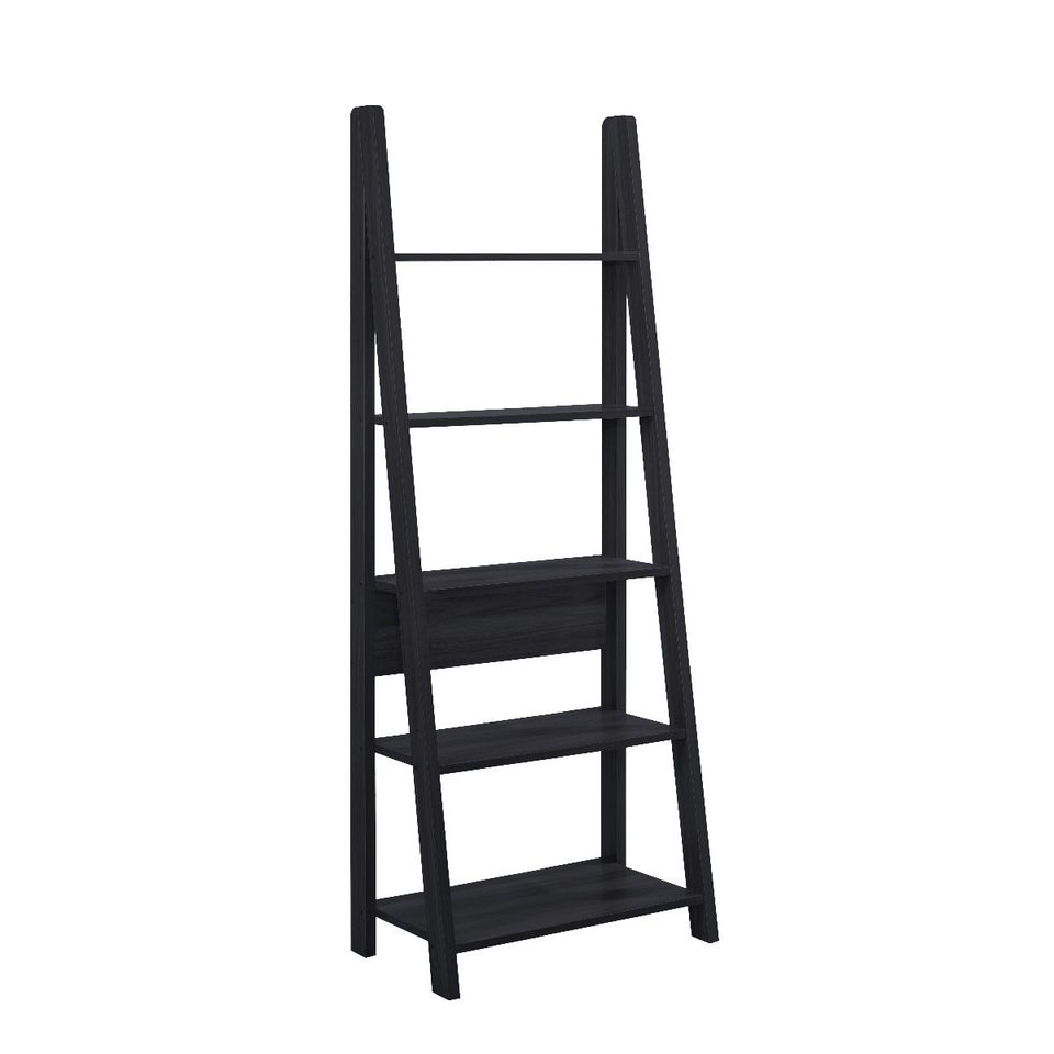 5 Tier Ladder Shelving Storage Shelves  Bookcase Unit