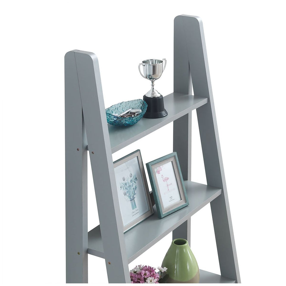 5 Tier Ladder Shelving Storage Shelves  Bookcase Unit