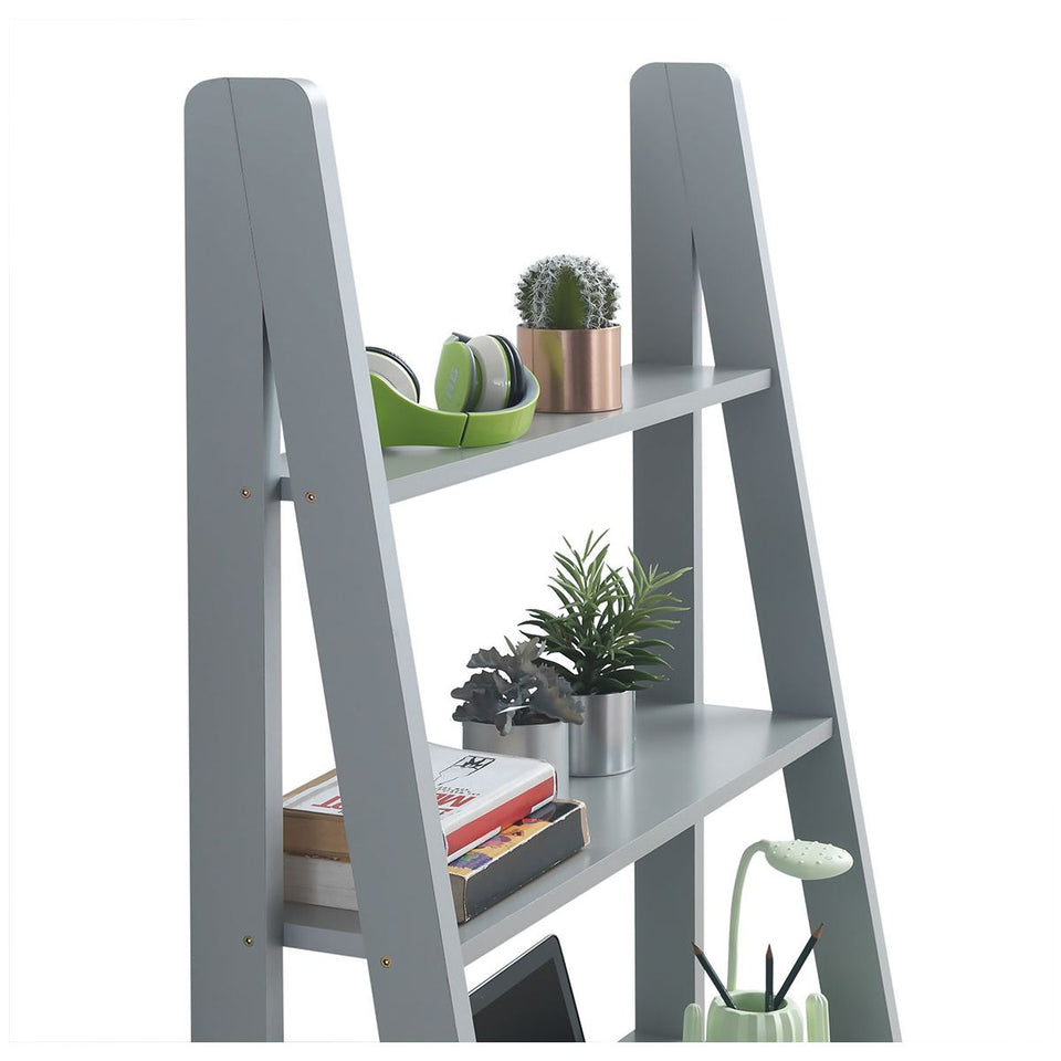 5 Tier Ladder Shelving Storage Shelves  Bookcase Unit