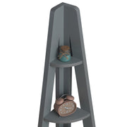 5 Tier Corner Ladder Shelving Storage Shelves  Bookcase Unit - Lavish Kitchen Isle
