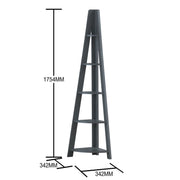 5 Tier Corner Ladder Shelving Storage Shelves  Bookcase Unit - Lavish Kitchen Isle