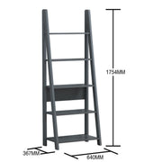 5 Tier Ladder Shelving Storage Shelves  Bookcase Unit - Lavish Kitchen Isle