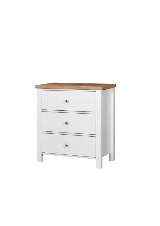 Agonmi 3 Drawer Chest – Stylish Bedroom Furniture and Storage Solution in White