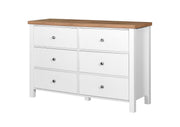 Agonmi 6 Drawer Chest – Stylish Bedroom Furniture and Storage Solution in White