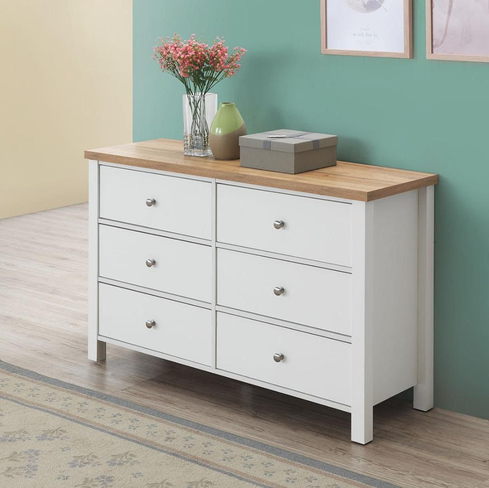 Agonmi 6 Drawer Chest – Stylish Bedroom Furniture and Storage Solution in White