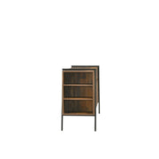 Rustic Lavish Kitchen Isle sideboard cabinet with 2 doors, 2 drawers, and open storage for living or dining rooms.