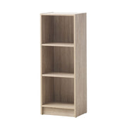 Lavish Kitchen Isle Sonoma Oak medium bookcase with three adjustable shelves, ideal for home or office storage.
