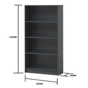 Tall Lavish Kitchen Isle bookcase with four adjustable shelves, modern design for home storage and organization.