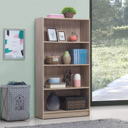 Modern Design Tall Bookcase 4 Tier Adjustable Shelves Unit. - Lavish Kitchen Isle