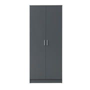 2 Door Wardrobe Storage Hanging Door Cupboard Hanging Rail and 1 interior Shelf - Lavish Kitchen Isle
