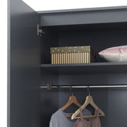 2 Door Wardrobe Storage Hanging Door Cupboard Hanging Rail and 1 interior Shelf - Lavish Kitchen Isle