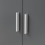 2 Door Wardrobe Storage Hanging Door Cupboard Hanging Rail and 1 interior Shelf - Lavish Kitchen Isle