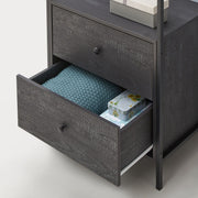 Open Wardrobe with 2 Drawers  2 Shelves – Wardrobe Storage with Hanging Space and Shelving - Lavish Kitchen Isle