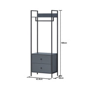 Open Wardrobe with 2 Drawers Stylish Bedroom Furniture for Wardrobe Storage and Organisation