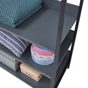 Open Wardrobe with 4 Shelves Wardrobe Storage with Hanging Rail and Shelving Small Space - Lavish Kitchen Isle