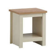 Ite Cream Lamp Side Table with Shelf Versatile Living Room and Bedroom Furniture - Lavish Kitchen Isle