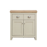 Sideboard Cabinet with 2 Doors and 2 Solid Drawers Storage Buffet Unit for Living and Dining Room Furniture in Cream - Lavish Kitchen Isle