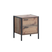 3 Piece Bedroom Furniture Set Wardrobe, Chest of Drawers, Bedside Cabinet Rustic Oak