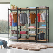 Alaga Wardrobe with Hanging Rail and 4 Shelves – Riviera Oak Wardrobe Storage Cupboard for Bedroom Furniture