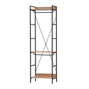 Alaga Wardrobe with Hanging Rail and Shelves 3 – Riviera Oak Wardrobe Storage Cupboard for Bedroom Furniture