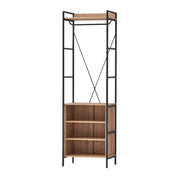 Alaga Wardrobe with Hanging Rail, 5 Shelves Riviera Oak Wardrobe for Bedroom Storage Furniture