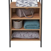 Alaga Wardrobe with Hanging Rail, 5 Shelves Riviera Oak Wardrobe for Bedroom Storage Furniture