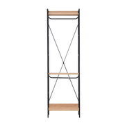 Alaga Wardrobe with Hanging Rail and Shelves 3 – Riviera Oak Wardrobe Storage Cupboard for Bedroom Furniture