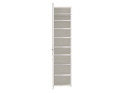 Lavish Kitchen Isle full-length mirrored shoe storage unit with 1 door, holds 30 pairs of shoes, tall and slim design.