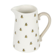 Lavish Kitchen Isle bee ceramic flower jug with a detailed bee design, ideal for floral arrangements and home decor.