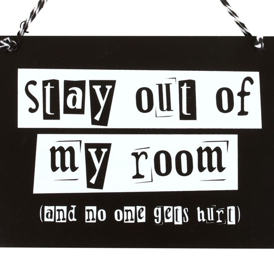 Stay Out of My Room Hanging Sign