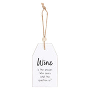 Lavish Kitchen Isle wine-themed hanging sentiment sign with the phrase 