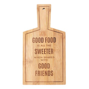 Lavish Kitchen Isle bamboo serving board with handles, ideal for sharing snacks and cheeses at gatherings.